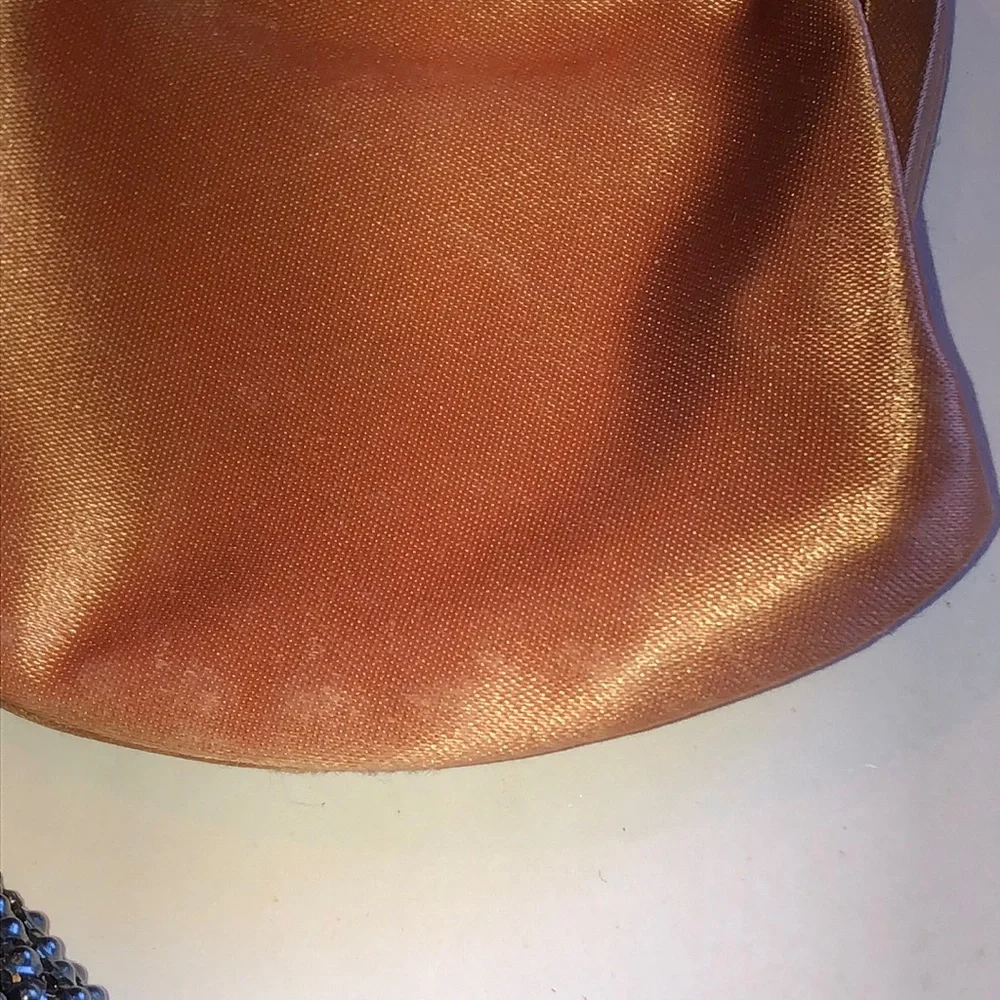 Whiting & Davis Vintage Black Mesh Evening Bag with Gold Chain